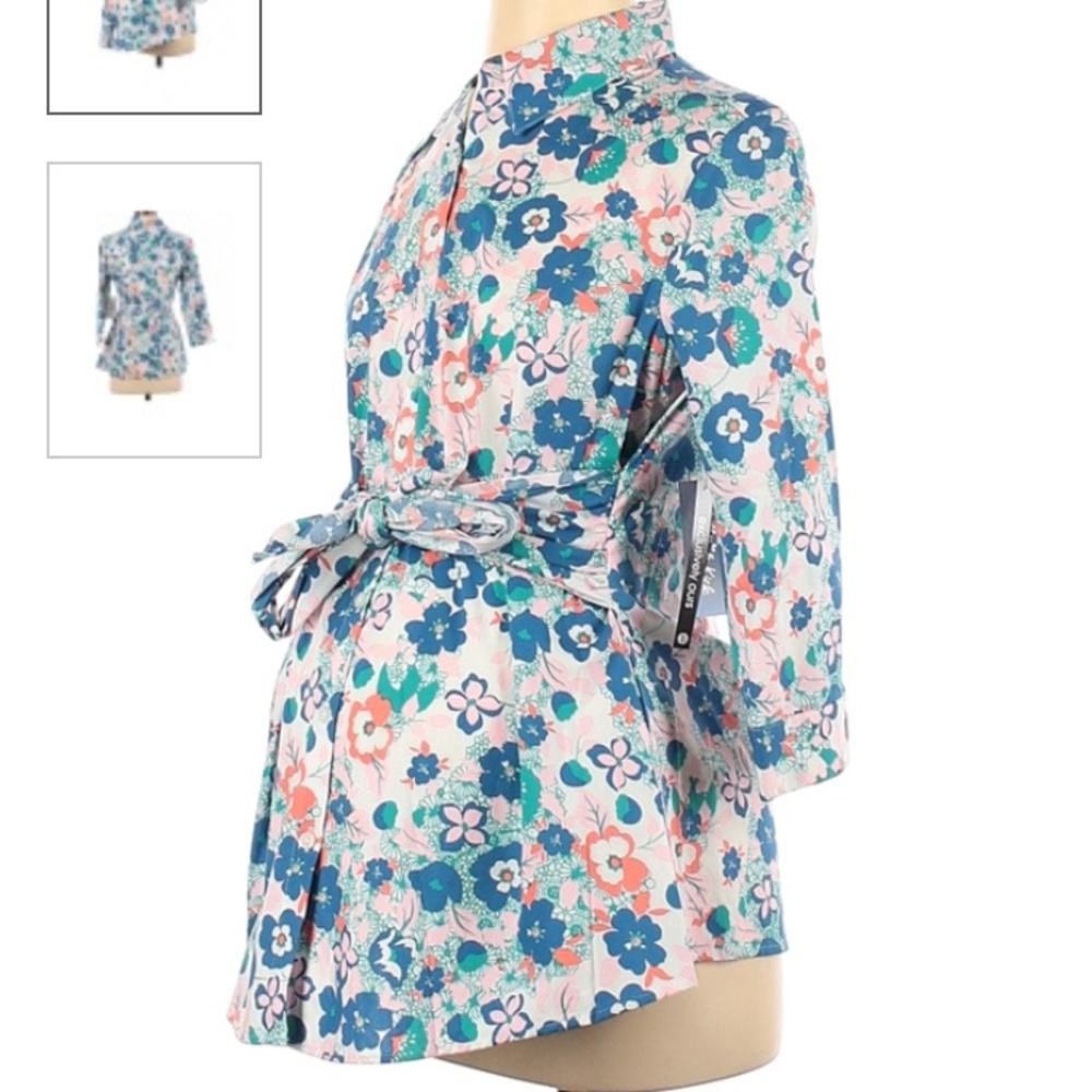 NWT! Pretty Floral Maternity Blouse!